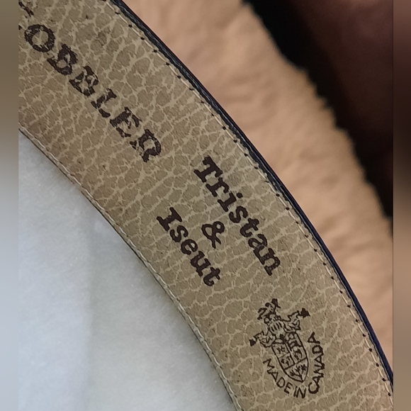 TRISTAN & ISEUT Deep Brown Leather Belt - Picture 2 of 7